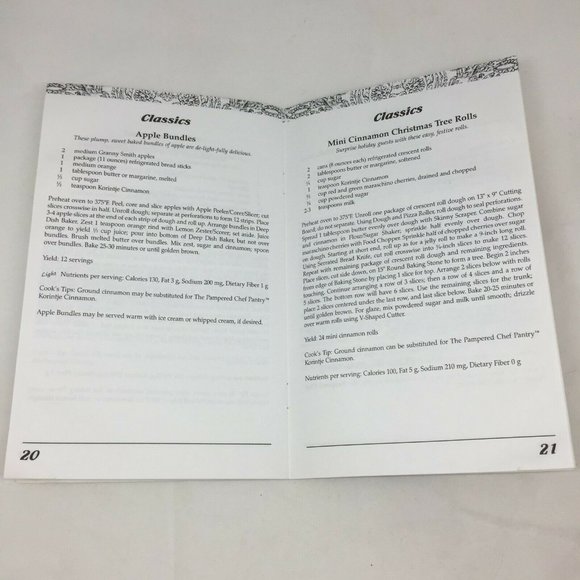 The Pampered Chef Seasons Best Recipe Collection Cookbook 1999 Fall Winter - Picture 6 of 7